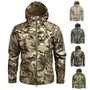 Men's Military Multicam Camouflage Fleece Army Tactical Clothing Male Windbreakers Jacket