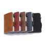 Men Single Box Card Holder PU Leather Card Wallet New RFID Blocking Aluminum Smart Multifunction Wallet Card Case