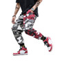 Men's Camo Streetwear Hip Hop Harem Joggers Multi-pockets Military Overalls Cargo Pants