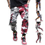 Men's Camo Streetwear Hip Hop Harem Joggers Multi-pockets Military Overalls Cargo Pants