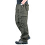 Men's 6 Pockets Military Tactical Cargo Pants Outwear Casual Long Trousers