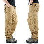 Men's 8 Pockets Military Tactical Cargo Pants Outwear Casual Long Trousers