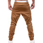 Men's Sportswear Hip Hop Harem Joggers Pants Male Solid Multi-pockets Trousers