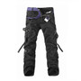 Men Military Tactical Multi-pocket  Trousers Washed Overalls Cotton Cargo Pants