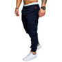 Men's Hip Hop Harem Joggers Pants Male Solid Multi-pocket Trousers