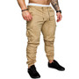 Men's Hip Hop Harem Joggers Pants Male Solid Multi-pocket Trousers