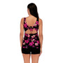 Womens Floral Print Conservative Swimwear Two Piece Slim Tankini Swimsuit