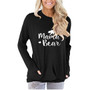 Women Mama Bear Printed Sweatshirt Long Sleeve T-Shirt with Pockets