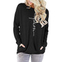 Women Casual Faith Printed Sweatshirt Long Sleeve T-Shirt with Pocket