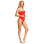 Women One Piece One Shoulder Swimsuit Sport Splice Swimwear