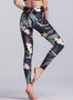 Women's Fashion Floral Printed Skinny Fit Active Leggings