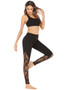 Women Lace Stitching High Waist Plus Size Yoga Leggings