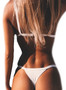 Solid Triangle Bikini Set Two Piece Swimsuit