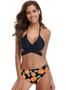 Pineapple Print Strap Bikini Two Piece Swimsuit