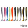 QXO 10pcs/Lot Soft Lures Silicone Bait 7cm 2g Swimbait Wobblers Artificial Tackle