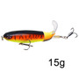 GOBYGO 1PCS Whopper Popper 10cm/14cm Fishing Lure Artificial Bait Hard Plopper Soft Rotating Tail Fishing Tackle Geer Pesca
