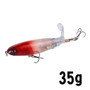 GOBYGO 1PCS Whopper Popper 10cm/14cm Fishing Lure Artificial Bait Hard Plopper Soft Rotating Tail Fishing Tackle Geer Pesca