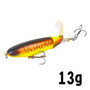 GOBYGO 1PCS Whopper Popper 10cm/14cm Fishing Lure Artificial Bait Hard Plopper Soft Rotating Tail Fishing Tackle Geer Pesca