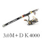 Combo 1.8-3.6m Telescopic Fishing Rod + DK11BB  Travel Fishing Rod