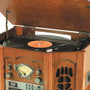 Nostalgia Stereo with Turntable, Cassette, Radio, CD & MP3 Player OAK