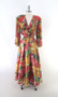 Vintage 80s Diane Freis Floral Georgette Maxi Dress M