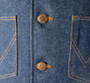 Mens Vintage 70s Wrangler Blue Denim Vest M