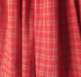 Vintage 50s 60s Red & Gold Plaid Full Skirt S