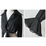 Vintage 90's Black Sheer Tie Top S