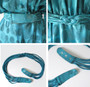 Vintage 80's Diane Von Fürstenberg Turquoise Dress L