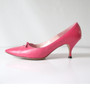 Vintage 60's Pink Heels With Bow Shoes Pumps 7.5