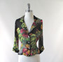 Vintage 90s Gail Garner Sheer Georgette Overshirt Blouse / Light Blazer M