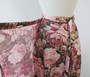 Vintage 70's Wrap Around Pink Roses Maxi Skirt L / M