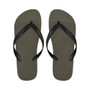 Deep Bronze Taupe Flip Flops for Men/Women (Model 040)