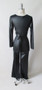 Vintage 70's Fredericks of Hollywood Liquid Satin Studded Jumpsuit Catsuit