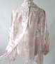 Vintage Sheer Paris Pink 90's Floral Blouse Overshirt Top Shirt One Size