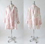 Vintage Sheer Paris Pink 90's Floral Blouse Overshirt Top Shirt One Size