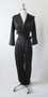 Vintage 60's Black Bombshell Jumpsuit Catsuit M