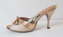 Vintage Gold Lame Chromespun 50's 60's Springolator Heels Shoes 8