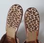 Vintage 50's 60's Leopard Springolator Heels Shoes 8