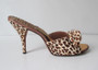 Vintage 50's 60's Leopard Springolator Heels Shoes 8