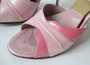 • Vintage 50's 60's Two Tone Pearl Pink Springolator Heels Shoes 7.5 W / 8