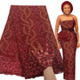 Bestway Latest French Lace Fabric 2021 High Quality Nigerian Party Rhinestone Embroidery African Lace Fabric 5 Yards