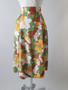Vintage 40's Cold Rayon Hawaiian Skirt M