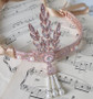 Great Gatsby 1920's Flapper Rose Gold & Rhinestone Headband New