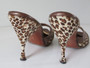 Vintage 50's 60's Leopard Springolator Bombshell Heels Shoes 8.5 M