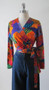 Vintage 70's Patchwork Wrap Top Blouse M / L