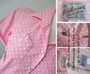 Vintage 50's Style Rockmount Ranchwear Pink White Polka Dot Western Shirt Blouse Top M