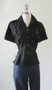 Vintage 50's Style Rockmount Ranchwear Black Western Shirt Blouse Top S