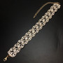 Rhinestone choker Crystal Womens Bridal Wedding necklace Collar