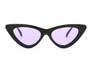 Womens 50mm Cat Eye Gradient Color Tint Mirror Lenses UV400 Sunglasses